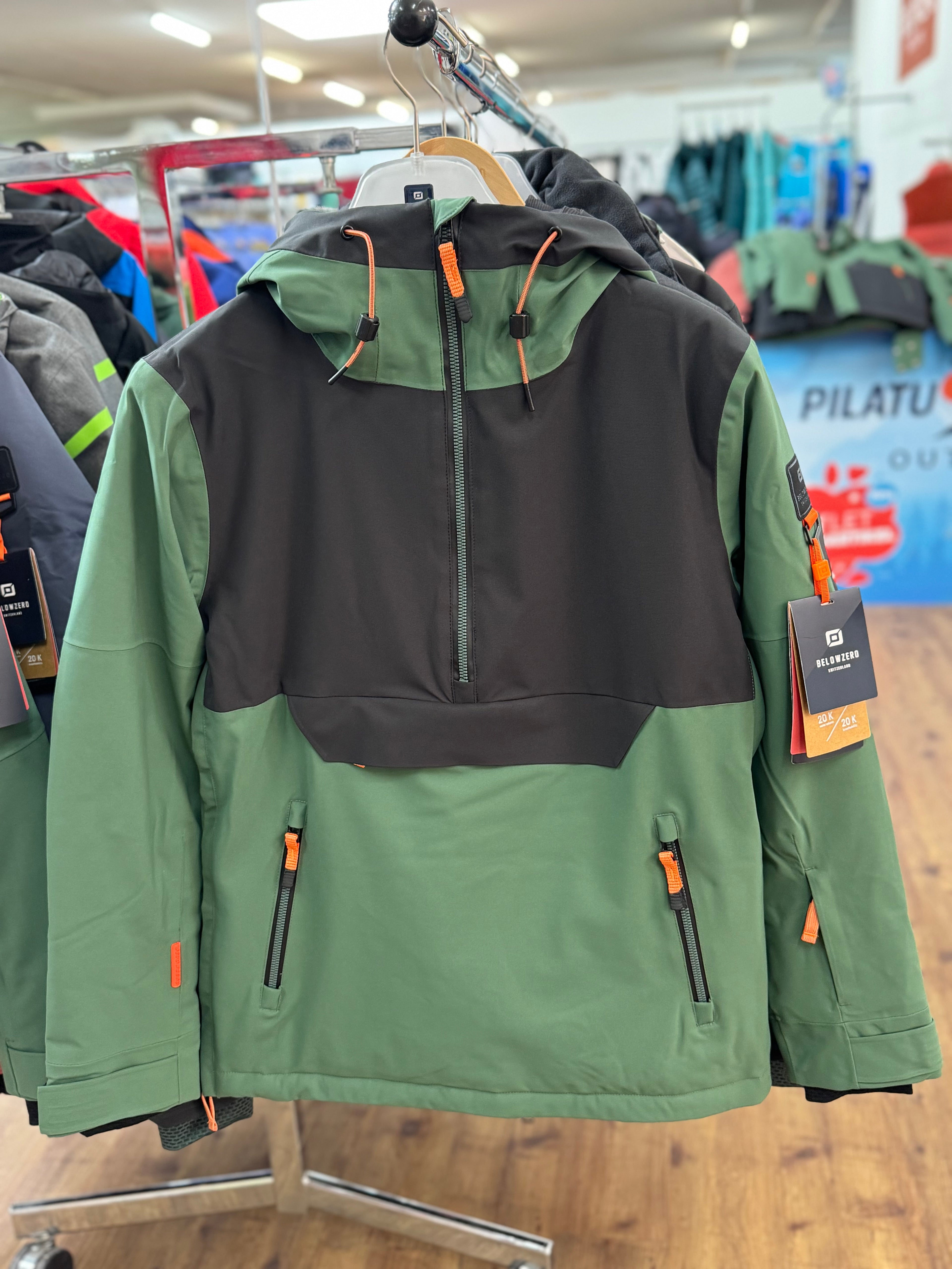 Belowzero Ski- / Outdoor Jacke Schwarz Dunkelgrün