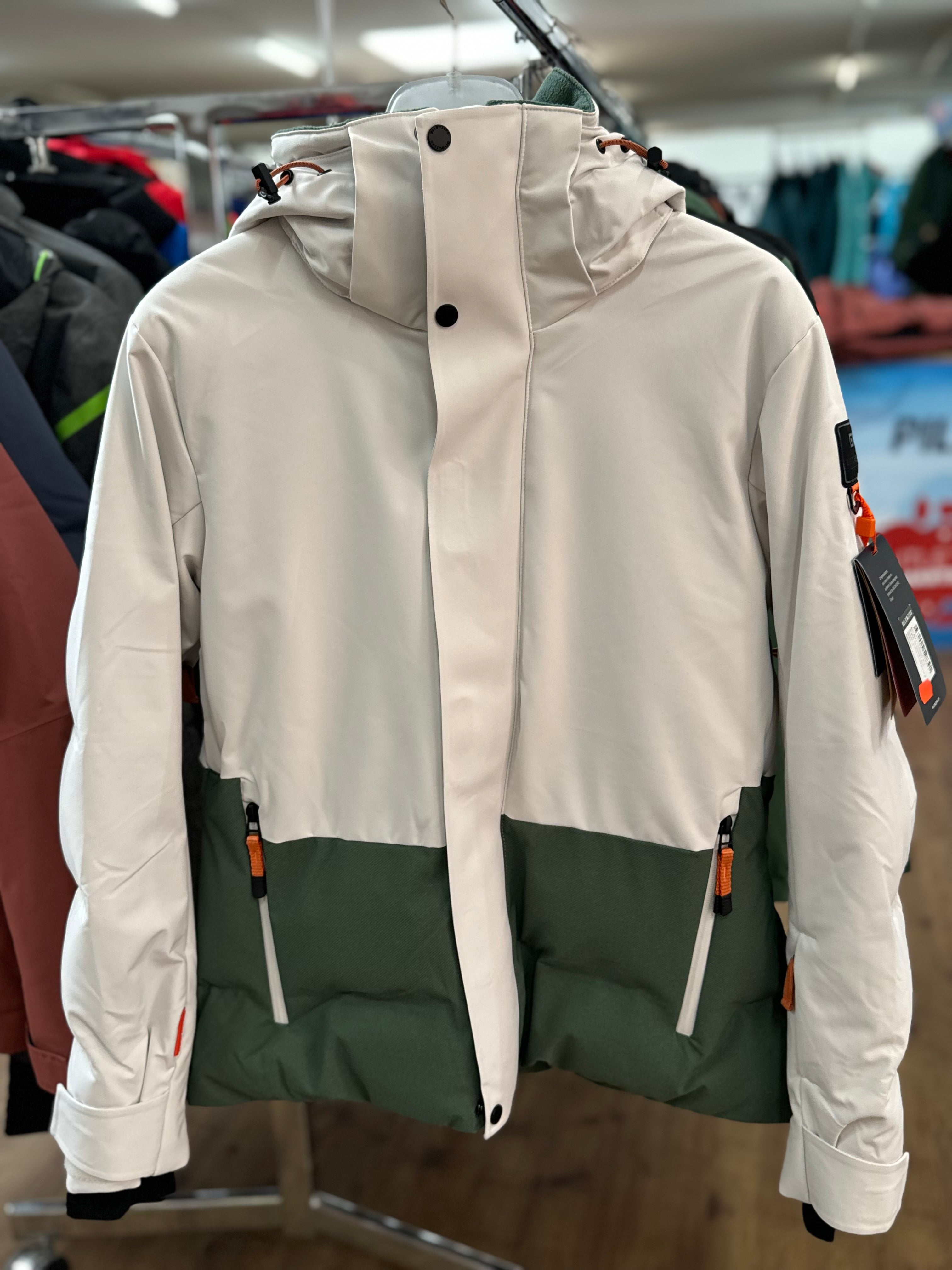 Belowzero Ski- / Outdoor Jacke Weiss Dunkelgrün