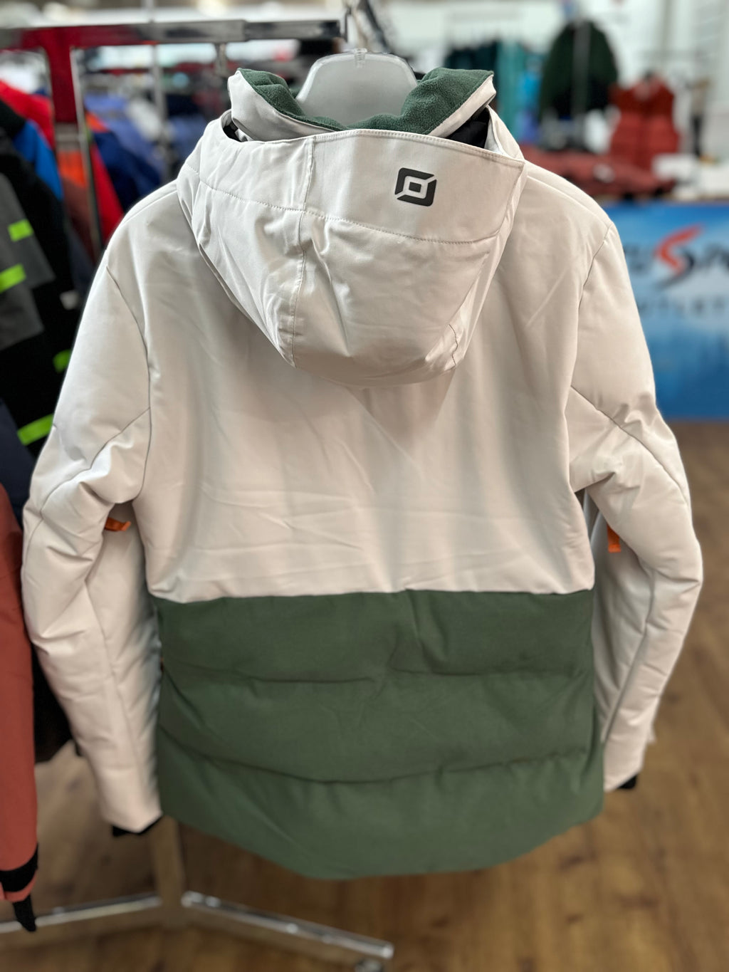 Belowzero Ski- / Outdoor Jacke Weiss Dunkelgrün