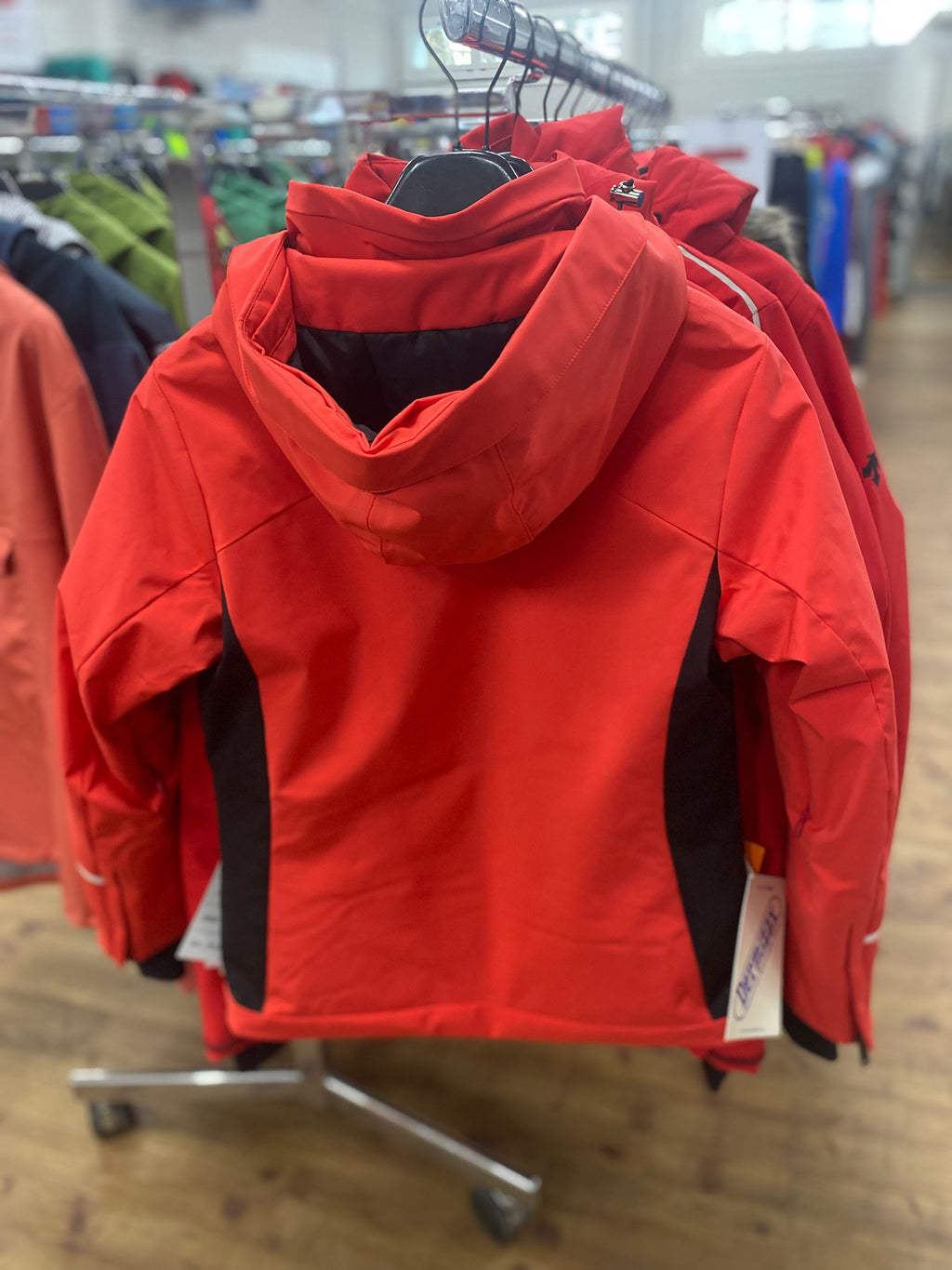 Rote Ski-Jacke Damen Marke: Descente