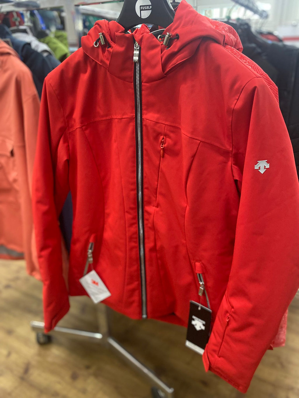 Rote Ski-Jacke Damen